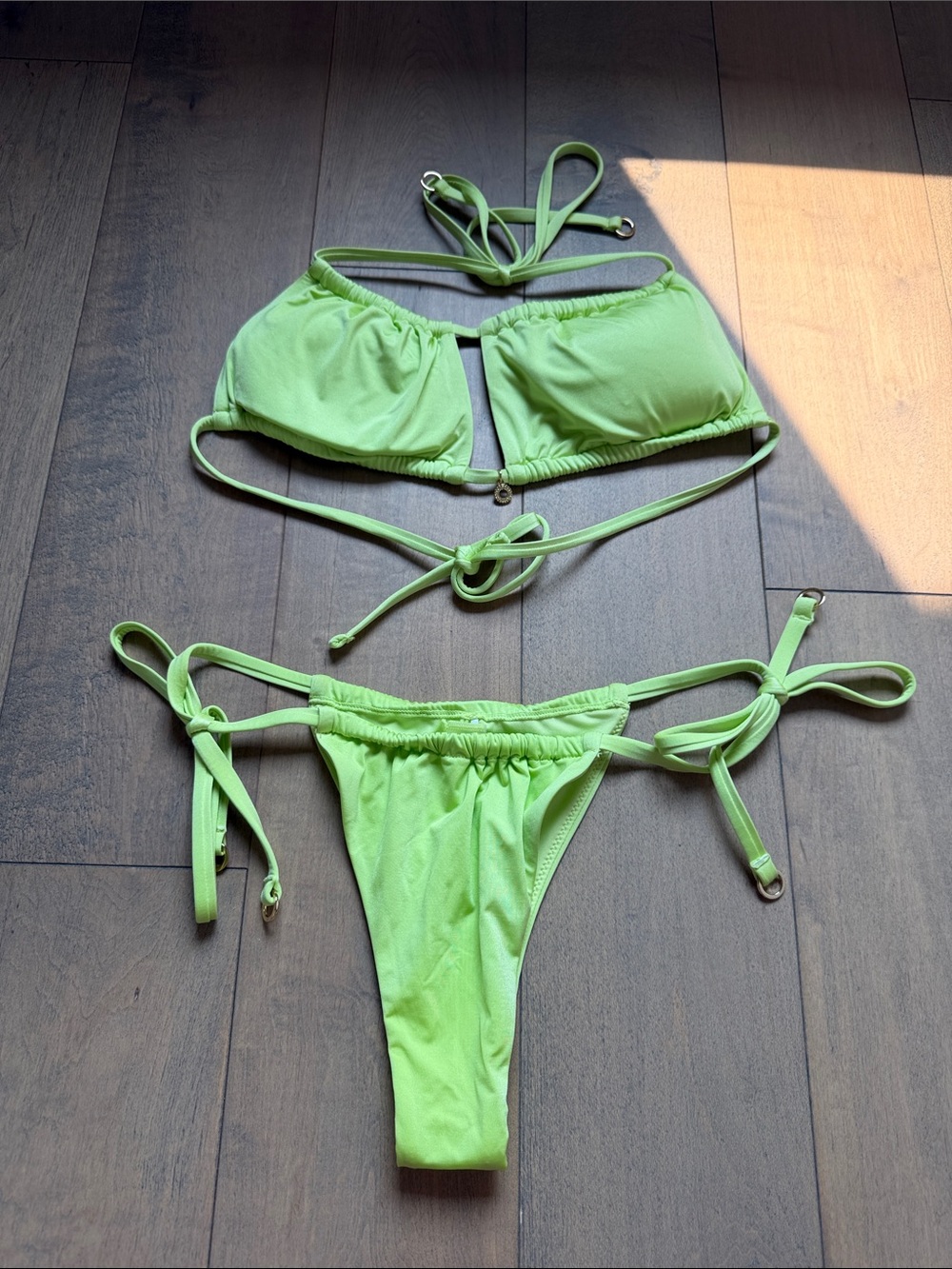 SEATONIC Neon Lime Bikini Set - Cheeky
